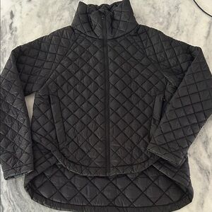 Athleta Black Quilted whisper featherless Puffer Jacket